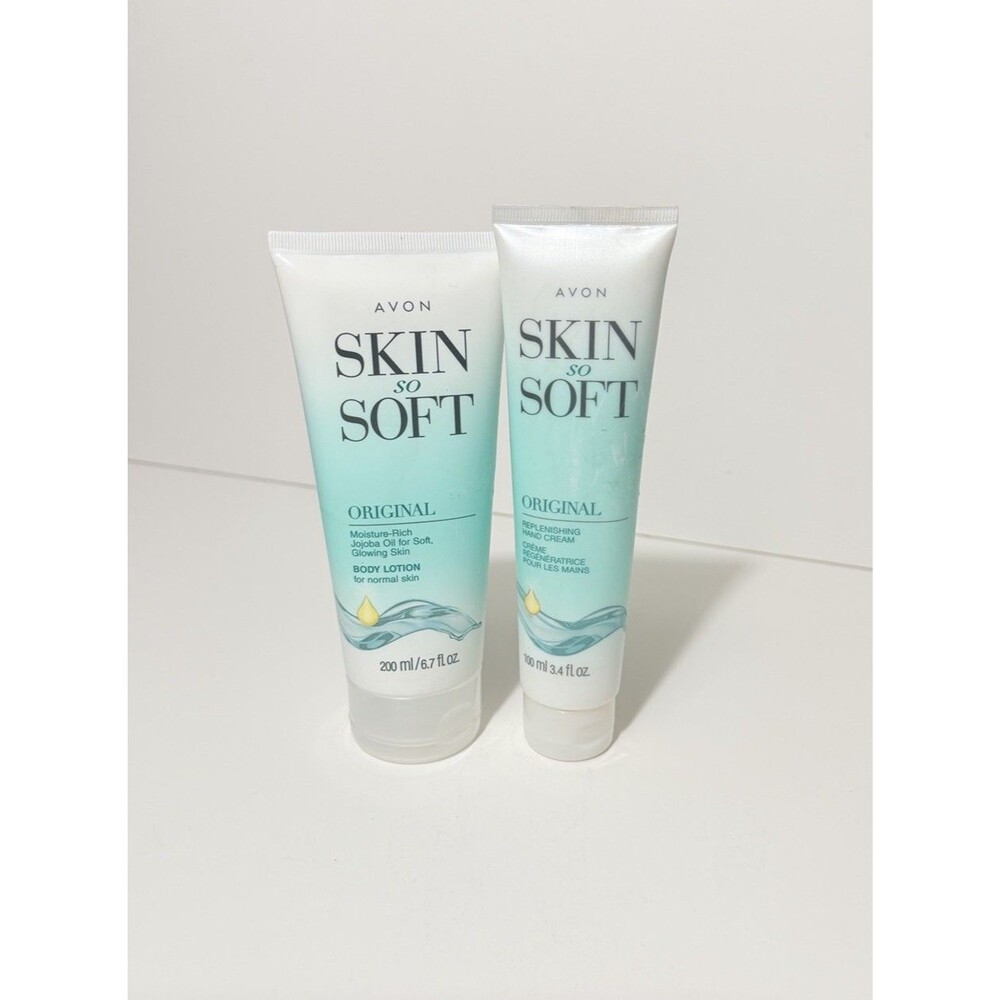 Avon Skin So Soft Original Body Lotion w/ Jojoba Oil & Replenishing Hand Cream